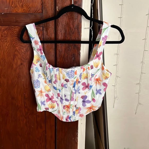 Tops - Floral corset